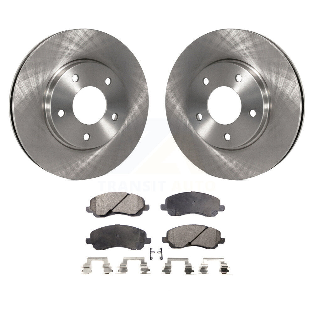 Brake Rotor & Semi-Metallic Pad Front Kit For Chrysler Sebring Mitsubishi Lancer