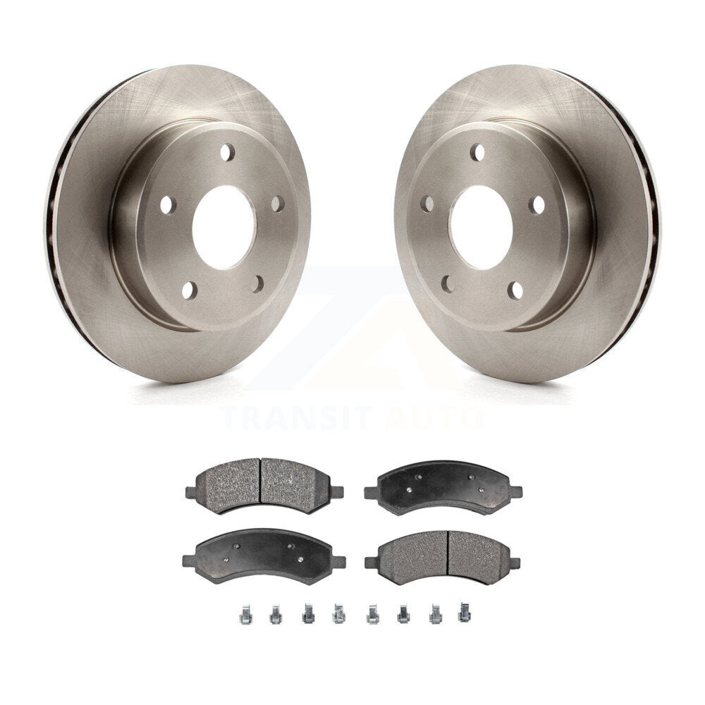 Brake Rotor & Semi-Metallic Pad Front Kit For Dakota Dodge Ram Mitsubishi Raider