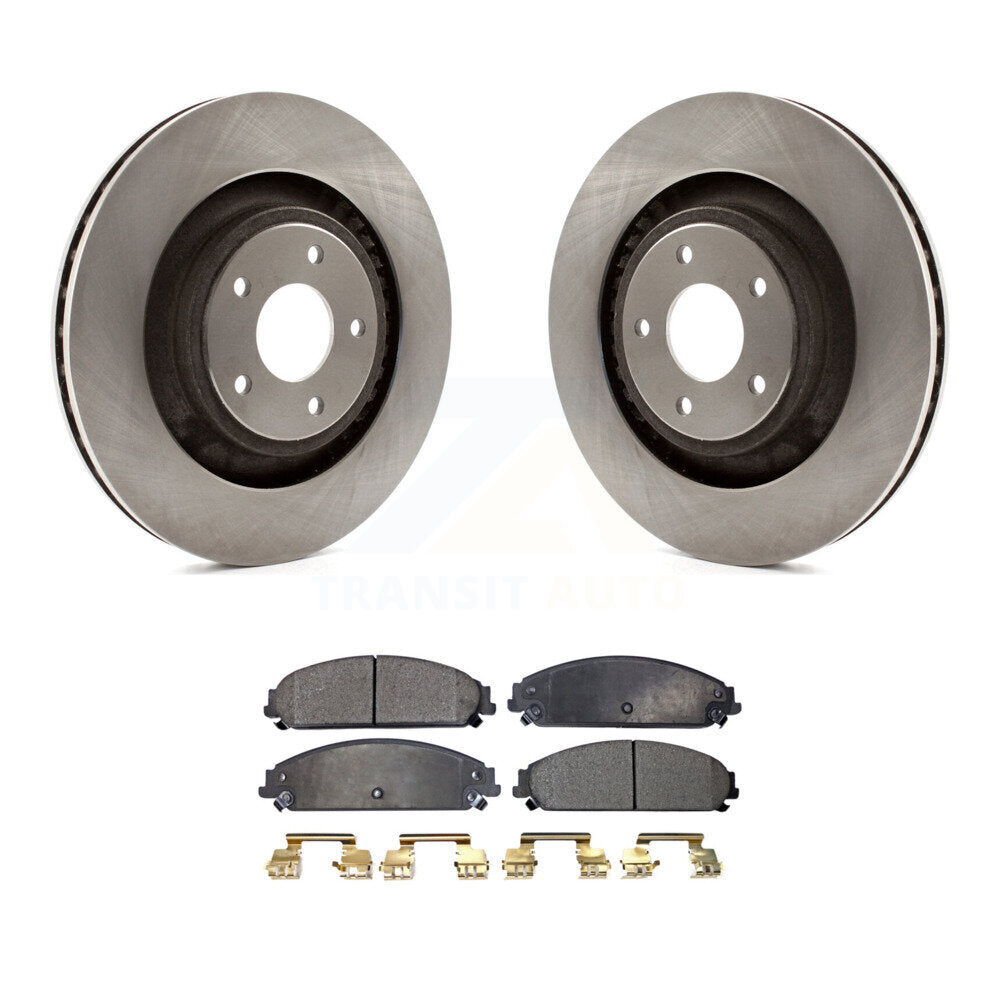 Brake Rotor & Semi-Metallic Pad Front Kit For Dodge Chrysler 200 Caliber Avenger