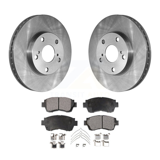 Brake Rotor And Semi-Metallic Pad Front Kit For Toyota Camry Sienna Avalon Lexus