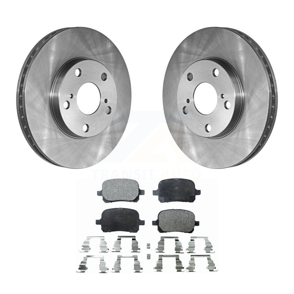 Brake Rotor And Semi-Metallic Pad Front Kit For Toyota Camry Solara Avalon Lexus