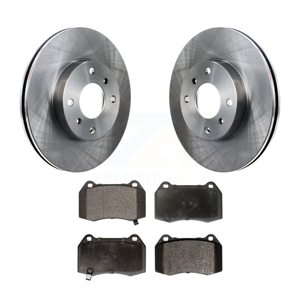 Brake Rotors Semi-Metallic Pad Front Kit For Nissan Sentra With 4 Piston Caliper