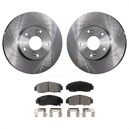 Disc Brake Rotors And Semi-Metallic Pads Front Kit For Honda Accord