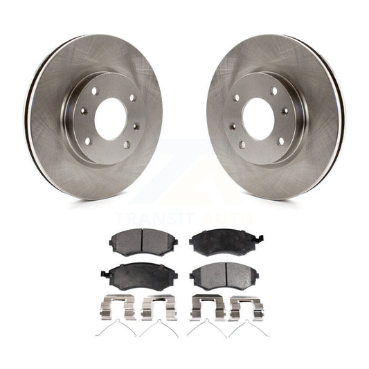 Brake Rotor & Semi-Metallic Pad Front Kit For Hyundai Sonata Kia Optima Magentis