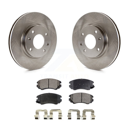 Brake Rotor & Semi-Metallic Pad Front Kit For Hyundai Sonata Kia Optima Magentis