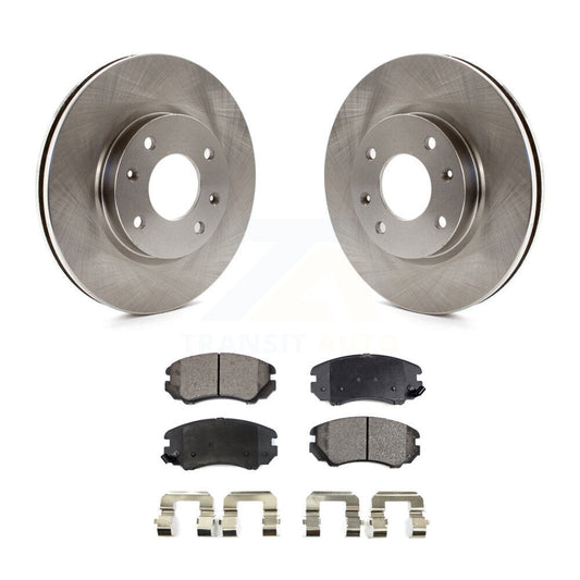 Brake Rotor & Semi-Metallic Pad Front Kit For Hyundai Sonata Kia Optima Magentis