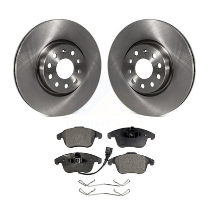 Brake Rotor And Semi-Metallic Pad Front Kit For Volkswagen Tiguan Passat Audi Q3