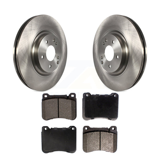 Brake Rotor And Semi-Metallic Pad Front Kit For Mercedes-Benz C230 SLK350 CLK350