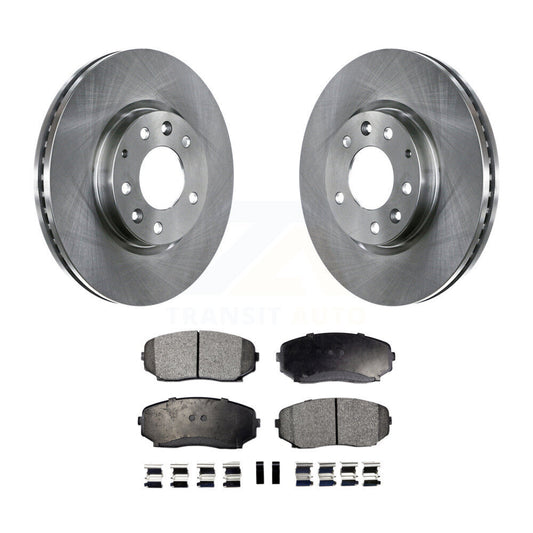 Brake Rotor And Semi-Metallic Pad Front Kit For Mazda CX-7 Ford Edge Lincoln MKX