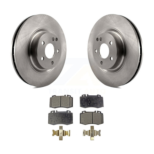 Brake Rotor And Semi-Metallic Pad Front Kit For Mercedes-Benz CLS550 CLS500 E550