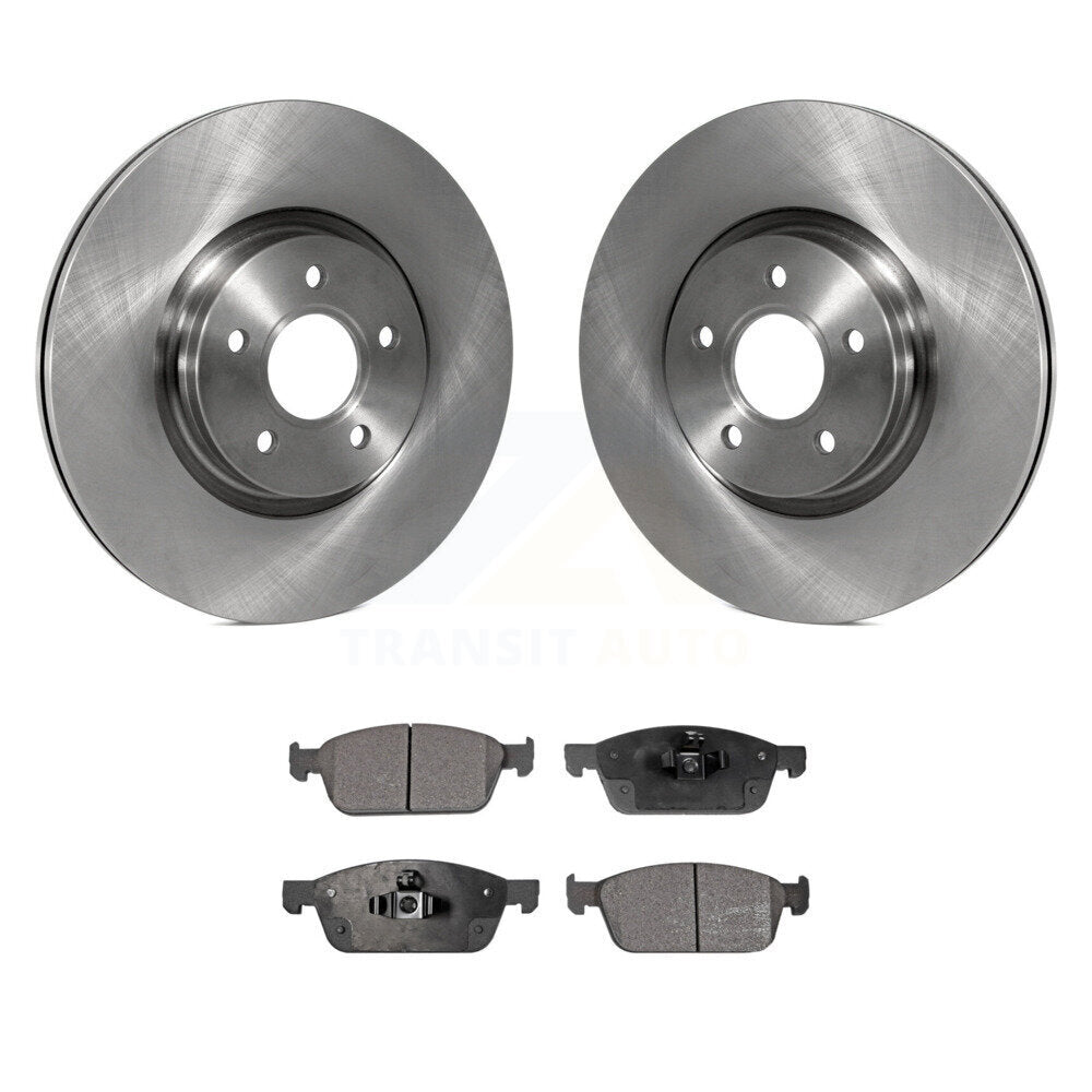 Brake Rotors Semi-Metallic Pad Front Kit For Ford Escape Transit Connect Lincoln