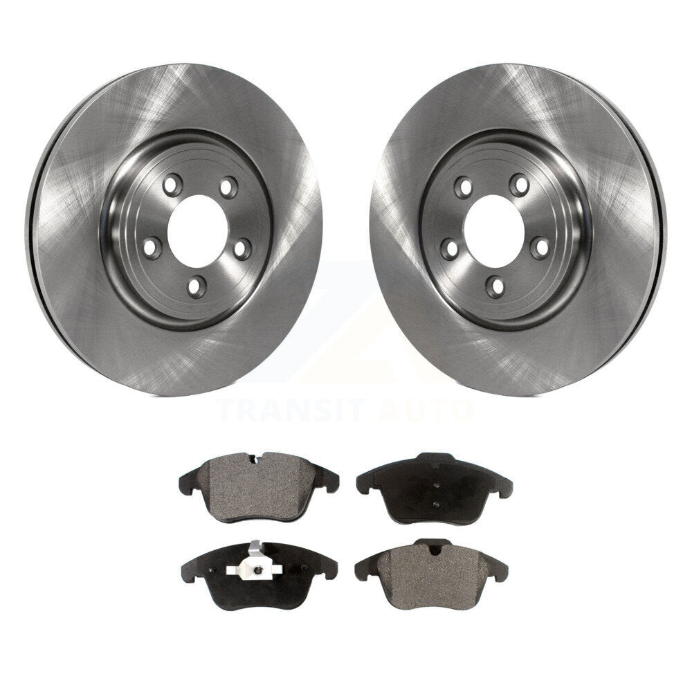 Brake Rotors Semi-Metallic Pad Front Kit For Jaguar XF XK Vanden Plas S-Type XJ8
