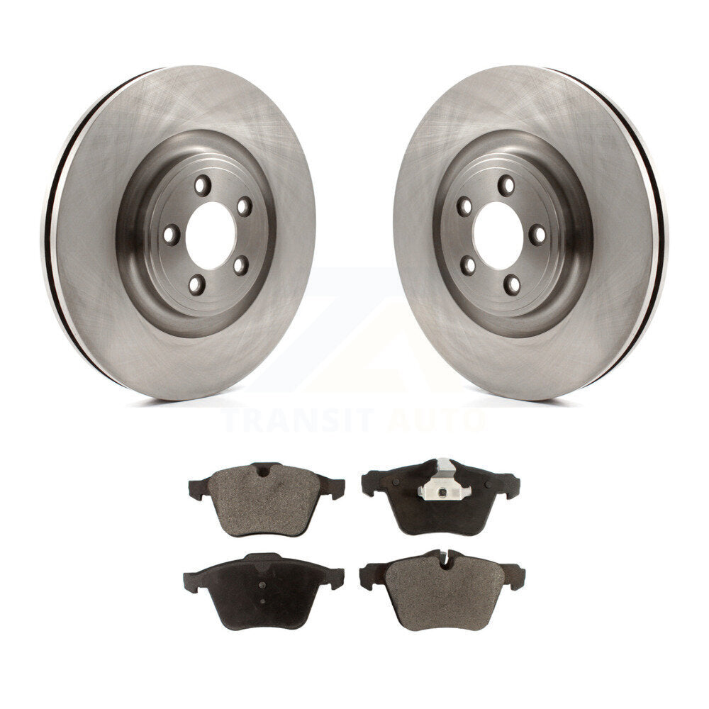 Disc Brake Rotors & Semi-Metallic Pad Front Kit For Jaguar XF XJ XKR XK Super V8