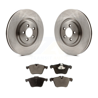 Disc Brake Rotors & Semi-Metallic Pad Front Kit For Jaguar XF XJ XKR XK Super V8