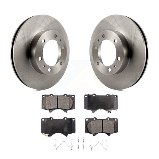Brake Rotor And Semi-Metallic Pad Front Kit For Toyota Tacoma 4Runner FJ Cruiser