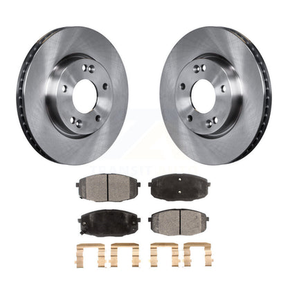Disc Brake Rotors And Semi-Metallic Pads Front Kit For Kia Forte Koup Forte5