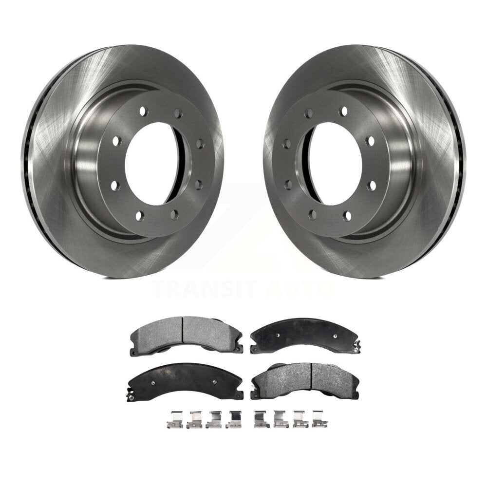Disc Brake Rotor And Semi-Metallic Pad Front Kit For Nissan NV2500 NV3500 NV1500