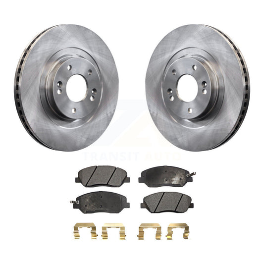 Brake Rotor & Semi-Metallic Pad Front Kit For 2013-2016 Hyundai Santa Fe XL 3.3L