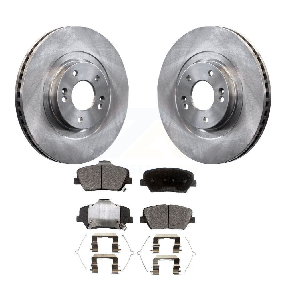Brake Rotor & Semi-Metallic Pad Front Kit For Kia Sorento Hyundai Santa Fe Sport