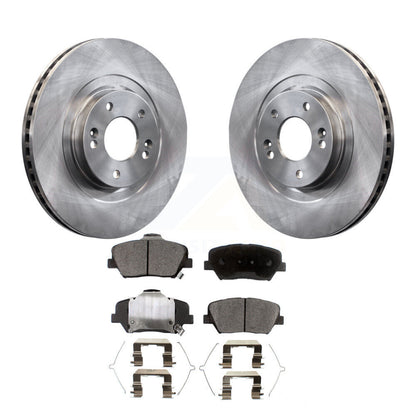 Brake Rotor & Semi-Metallic Pad Front Kit For Kia Sorento Hyundai Santa Fe Sport