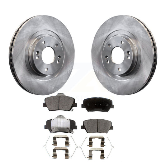 Brake Rotor & Semi-Metallic Pad Front Kit For Kia Sorento Hyundai Santa Fe Sport
