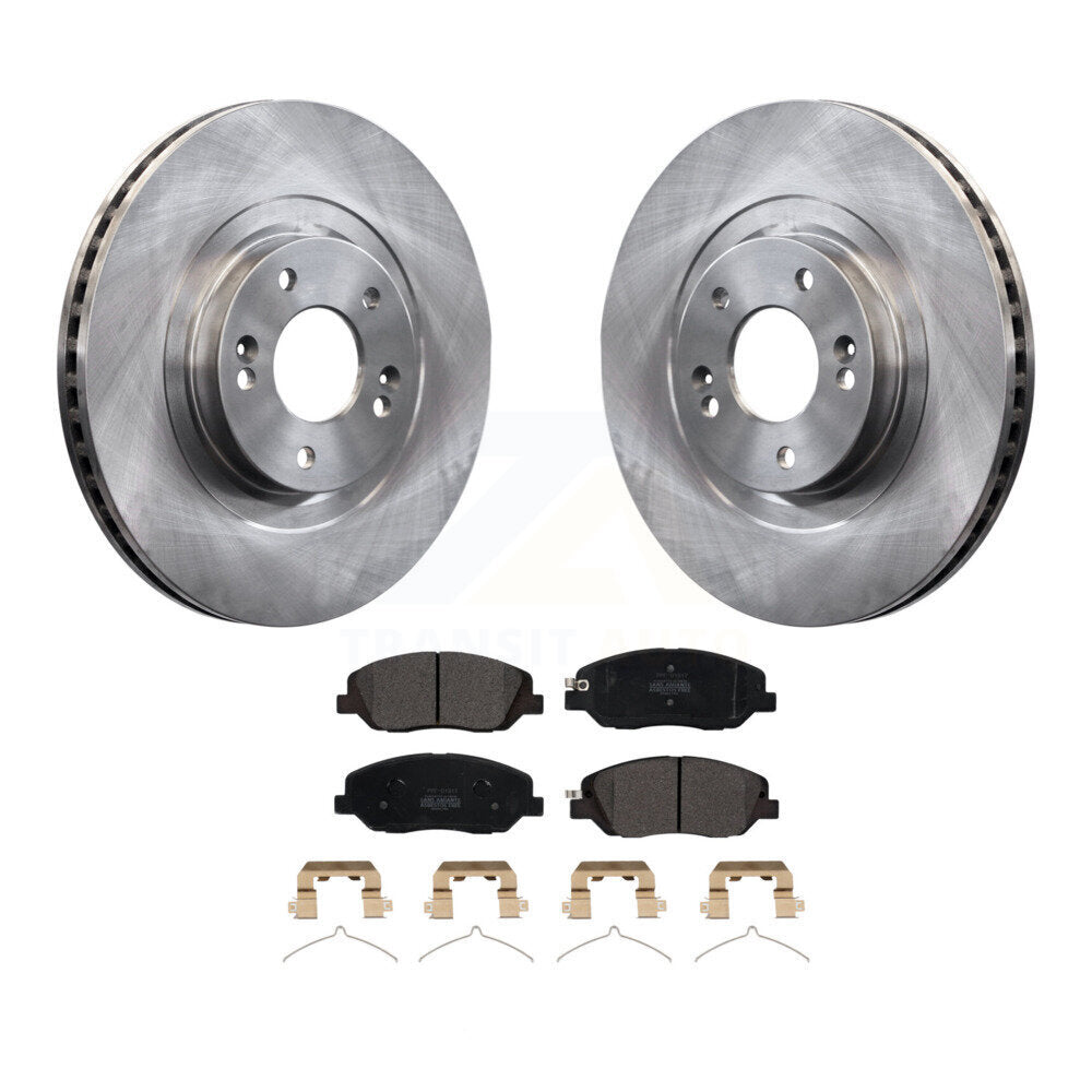 Disc Brake Rotors And Semi-Metallic Pads Front Kit For Hyundai Santa Fe XL