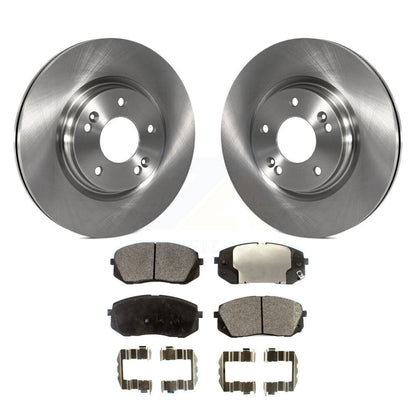 Disc Brake Rotors Semi-Metallic Pad Front Kit For 2015 Hyundai Sonata GAS engine