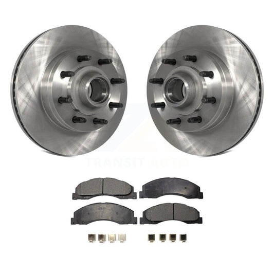 Brake Rotors & Semi-Metallic Pad Front Kit For Ford E-350 Super Duty E-250 E-150