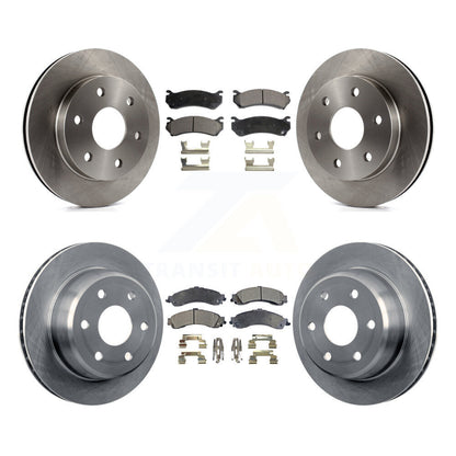 Brake Rotor Semi-Metallic Pad Front Rear Kit For Chevrolet GMC Silverado 1500 XL