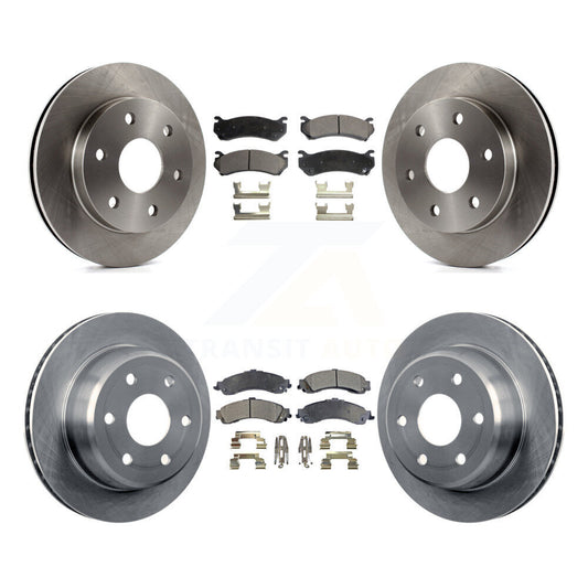 Brake Rotor Semi-Metallic Pad Front Rear Kit For Chevrolet GMC Silverado 1500 XL