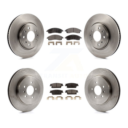 Brake Rotor And Semi-Metallic Pad Front Rear Kit For 2006-2007 Cadillac CTS Base