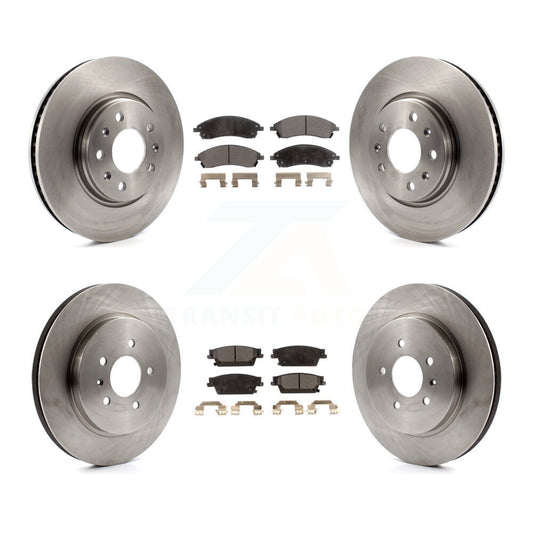 Brake Rotor And Semi-Metallic Pad Front Rear Kit For 2006-2007 Cadillac CTS Base