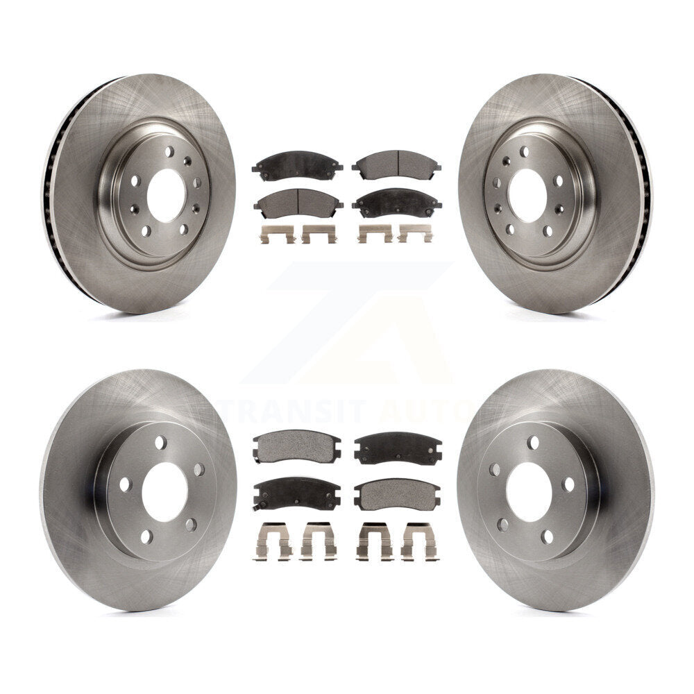 Brake Rotor And Semi-Metallic Pad Front Rear Kit For 2004 Pontiac Bonneville GXP