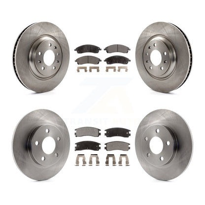 Brake Rotor And Semi-Metallic Pad Front Rear Kit For 2004 Pontiac Bonneville GXP