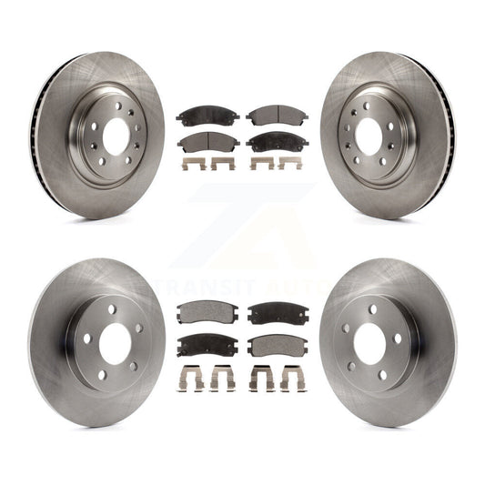 Brake Rotor And Semi-Metallic Pad Front Rear Kit For 2004 Pontiac Bonneville GXP