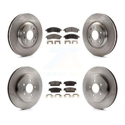 Brake Rotor And Semi-Metallic Pad Front Rear Kit For 2006-2007 Cadillac CTS Base