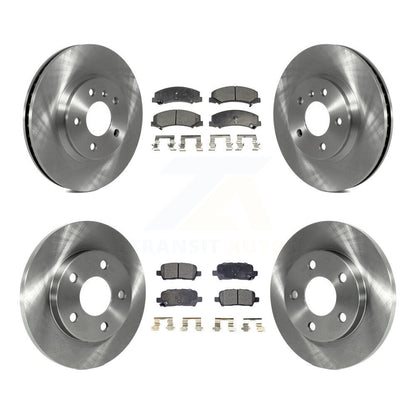 Disc Brake Rotor & Semi-Metallic Pad Front Rear Kit For Chevrolet Impala Limited