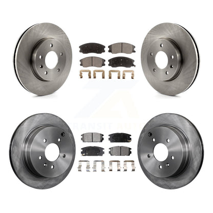 Brake Rotor & Semi-Metallic Pad Front Rear Kit For Chevrolet Equinox Pontiac Vue