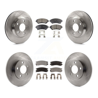 Brake Rotor And Semi-Metallic Pad Front Rear Kit For Cadillac DeVille Buick Park