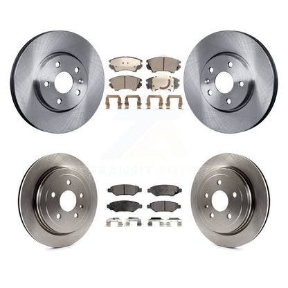 Brake Rotors & Semi-Metallic Pad Front Rear Kit For 10-15 Chevrolet Camaro LT LS