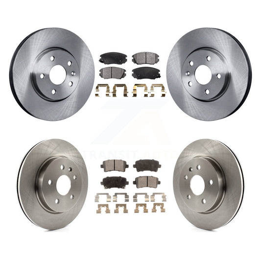 Brake Rotor & Semi-Metallic Pad Front Rear Kit For Chevrolet Malibu Impala Buick