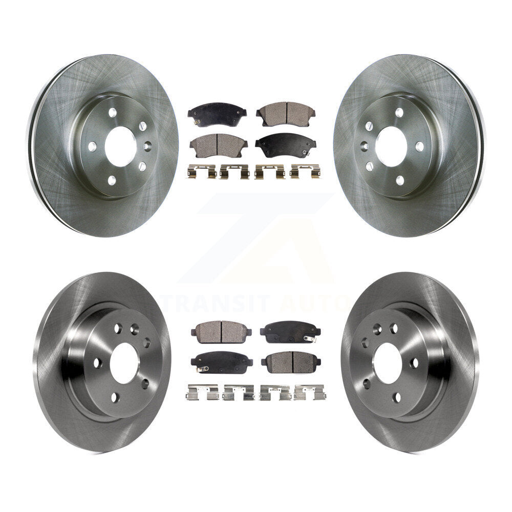 Brake Rotor & Semi-Metallic Pad Front Rear Kit For Chevrolet Cruze Sonic Limited