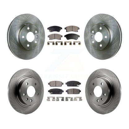 Disc Brake Rotors And Semi-Metallic Pads Front Rear Kit For Chevrolet Cruze