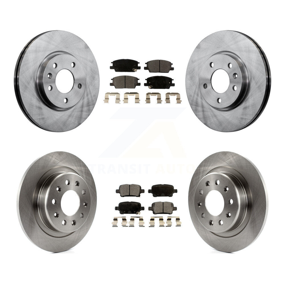 Brake Rotor & Semi-Metallic Pad Front Rear Kit For Chevrolet Equinox GMC Terrain