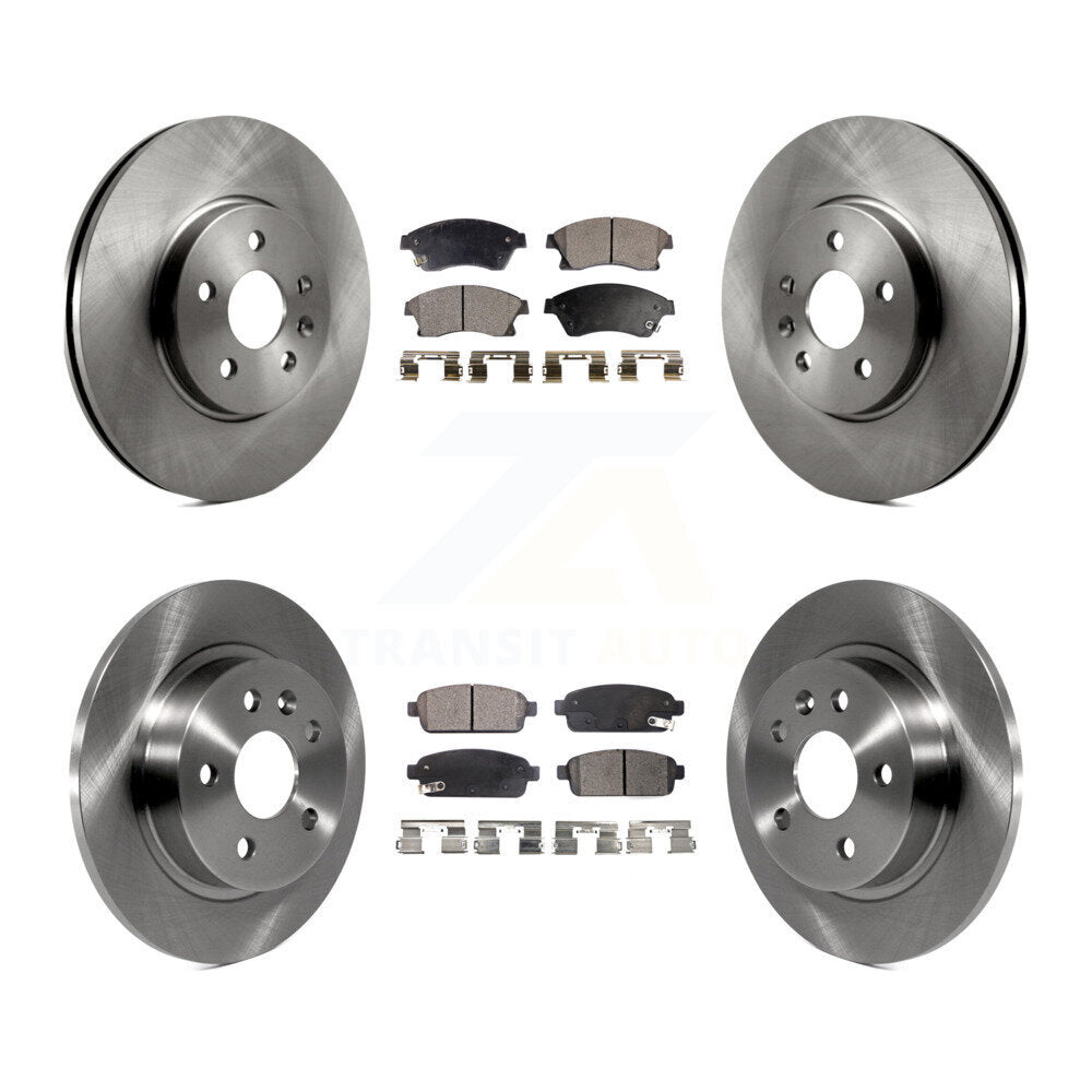 Brake Rotors & Semi-Metallic Pad Front Rear Kit For 2013-2014 Chevrolet Sonic RS
