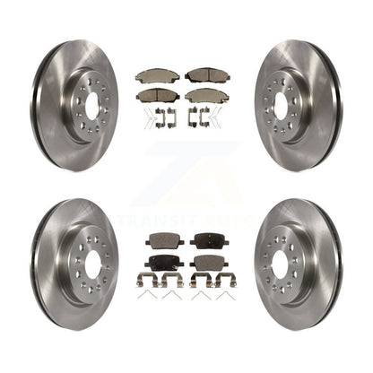 Brake Rotor & Semi-Metallic Pad Front Rear Kit For Chevrolet Traverse GMC Acadia