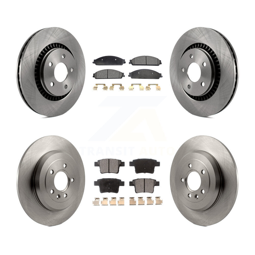Brake Rotor & Semi-Metallic Pad Front Rear Kit For Ford Five Hundred Freestyle X