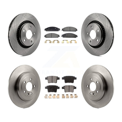 Brake Rotor & Semi-Metallic Pad Front Rear Kit For Ford Five Hundred Freestyle X