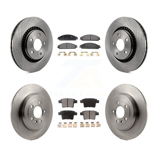 Brake Rotor & Semi-Metallic Pad Front Rear Kit For Ford Five Hundred Freestyle X
