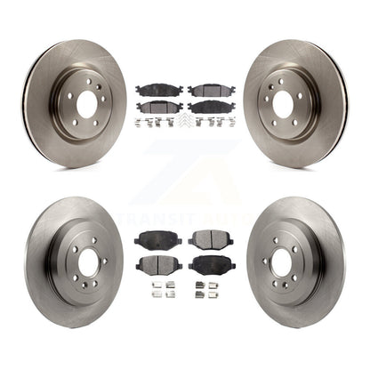 Brake Rotor & Semi-Metallic Pad Front Rear Kit For Ford Explorer Flex Taurus MKT